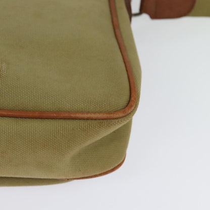 Burberry Front Pocket Messenger Bag Canvas, BEIGE, CANVAS, Shoulder bag