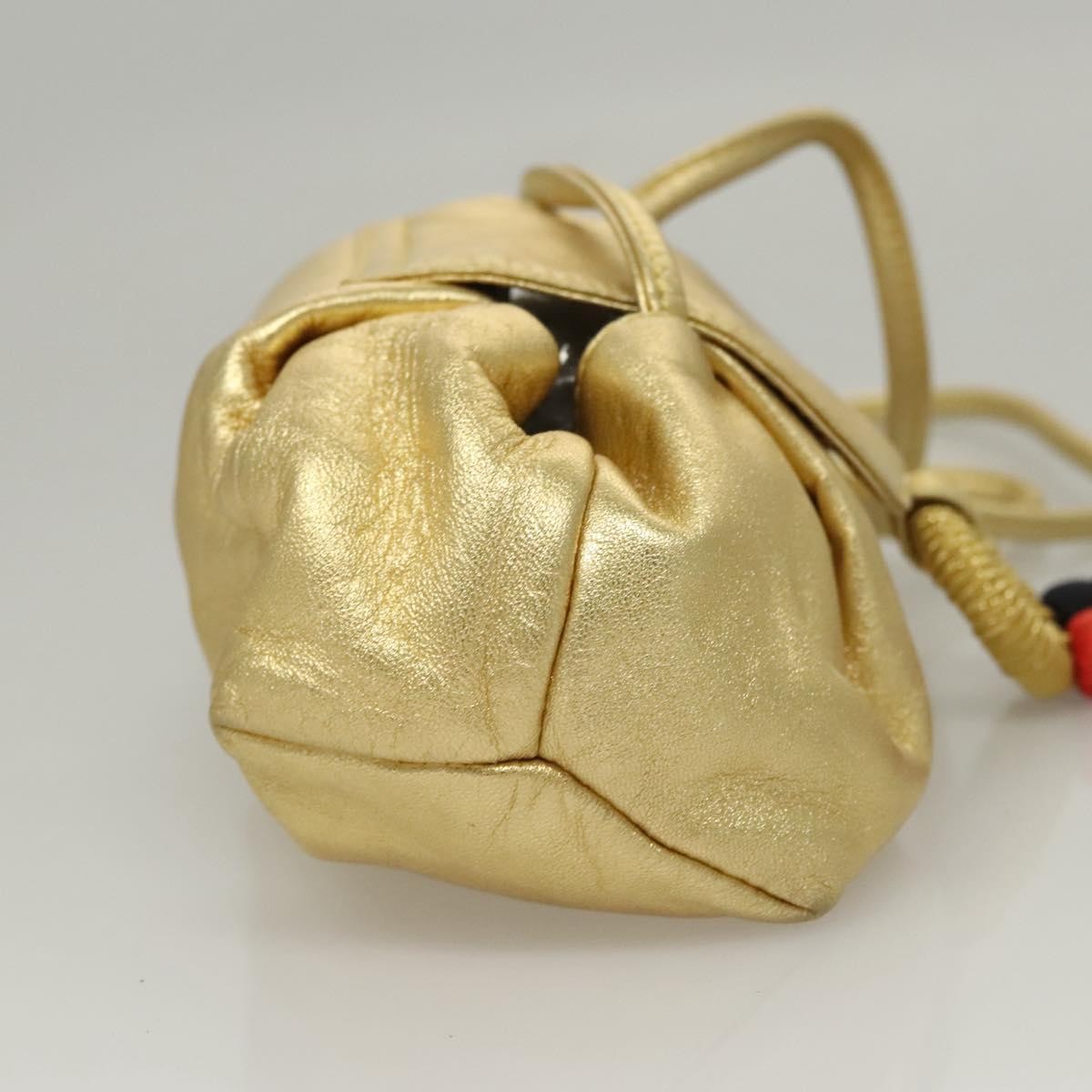 Loewe Vintage Crossbody Leather, GOLD, LEATHER, Shoulder bag