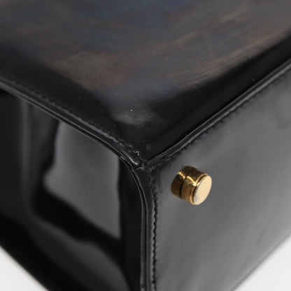 Salvatore Ferragamo Vala Shoulder Bag Patent Leather, BLACK, PATENT_LEATHER, Shoulder bag