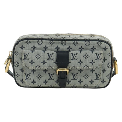 Louis Vuitton Juliette Crossbody Bag Mini Lin, BLUE, CANVAS, Shoulder bag