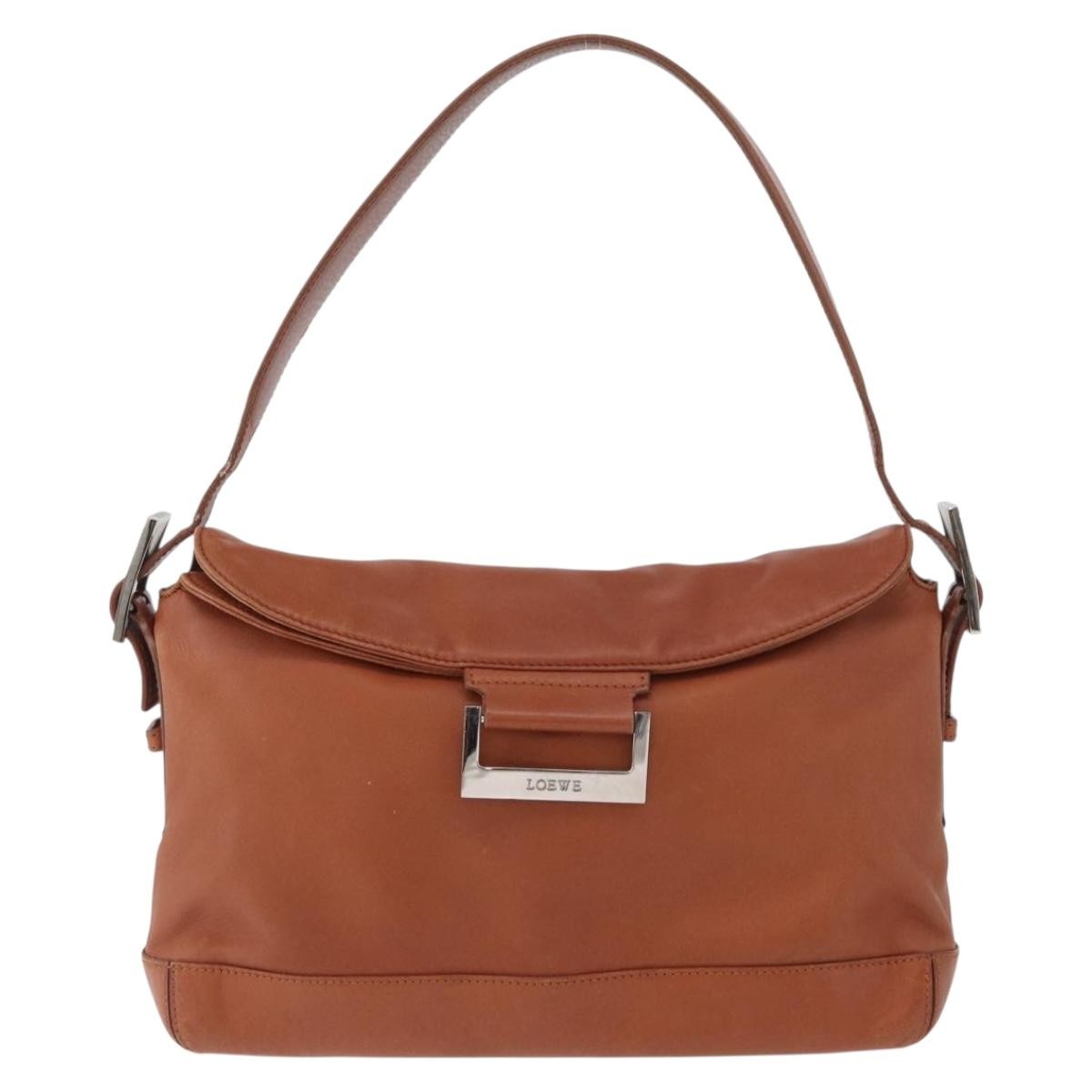 Loewe Vintage Shoulder Bag Leather, BROWN, LEATHER, Shoulder bag