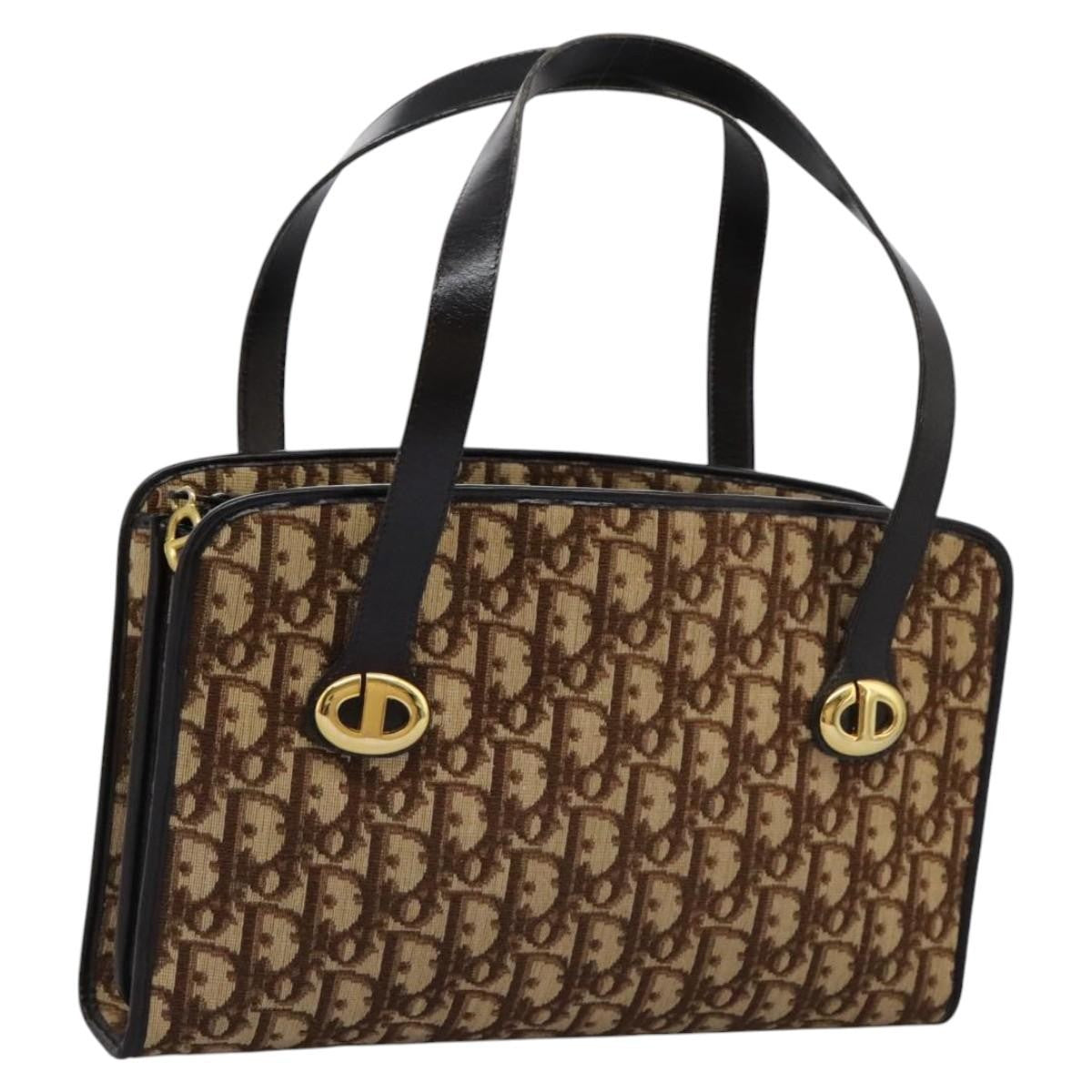 Christian Dior Trotter Canvas, BROWN, CANVAS, Handbag