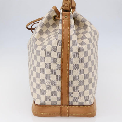 Louis Vuitton Noe Handbag Damier, WHITE, CANVAS, Shoulder bag