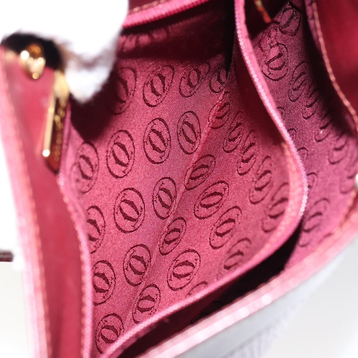 cartier Must de Cartier Shoulder Bag Leather, BURGUNDY, LEATHER, Shoulder bag