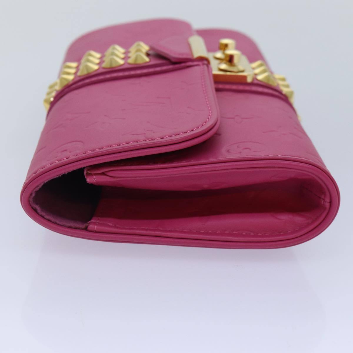 Louis Vuitton Courtney Clutch Embossed Leather, PINK, LEATHER, Clutche & pouche