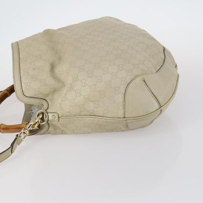 Gucci Vintage Diana Bamboo Shoulder Bag Leather, BEIGE, LEATHER, Shoulder bag