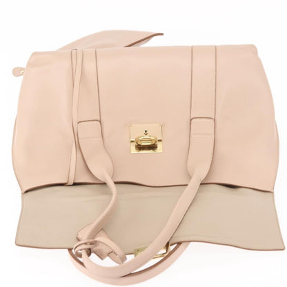 Salvatore Ferragamo Sookie Satchel Leather, PINK, LEATHER, Handbag