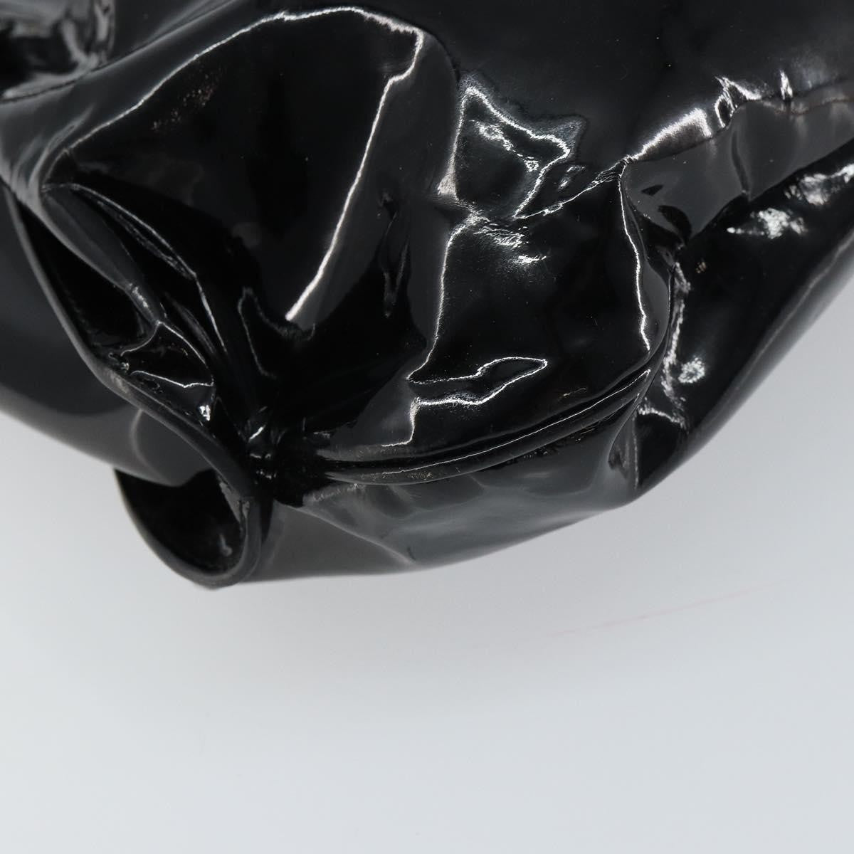 Salvatore Ferragamo Gancini Tote Patent leather, BLACK, PATENT_LEATHER, Tote bag