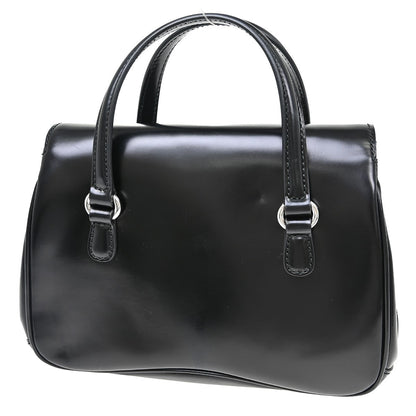 Gucci Lady Lock Satchel Leather, Black, Leather, Handbag