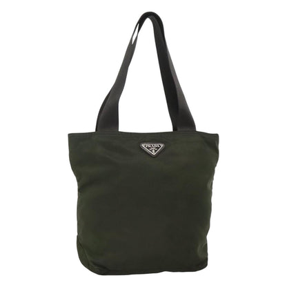 Prada Vintage Convertible Zip Tote Tessuto, KHAKI, NYLON, Tote bag