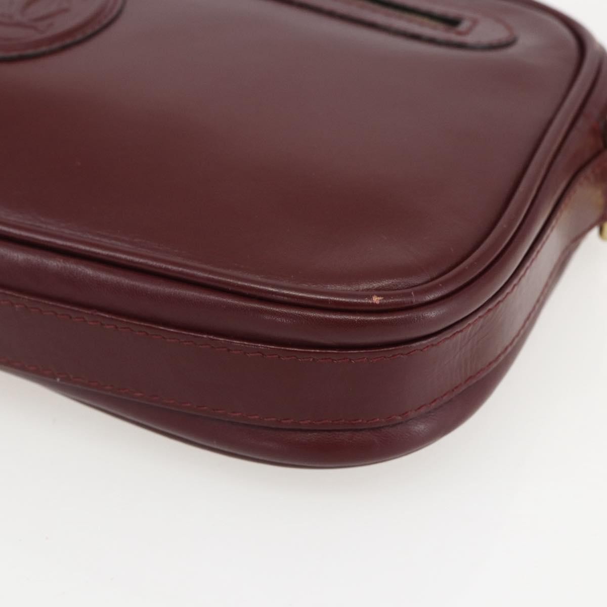 cartier Must de Cartier Shoulder Bag Leather, BURGUNDY, LEATHER, Shoulder bag