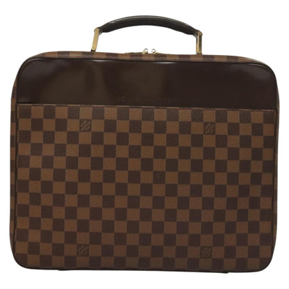 Louis Vuitton Sabana Laptop Briefcase Damier, BROWN, CANVAS, Briefcase
