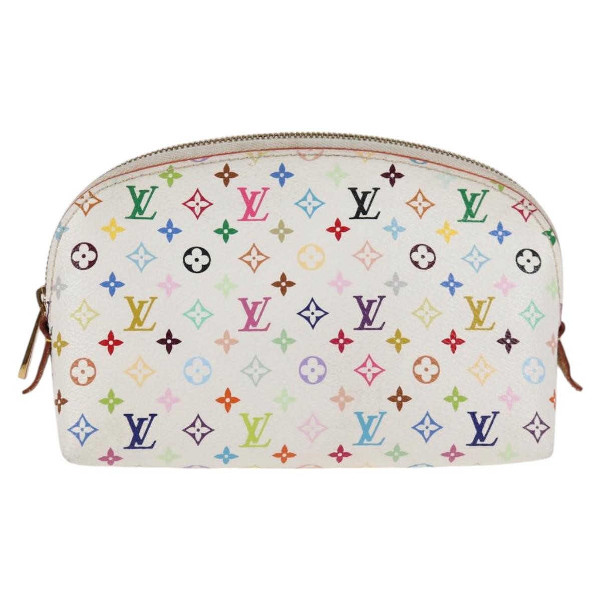 Louis Vuitton Cosmetic Pouch Monogram Canvas, WHITE, CANVAS, Toiletry Case