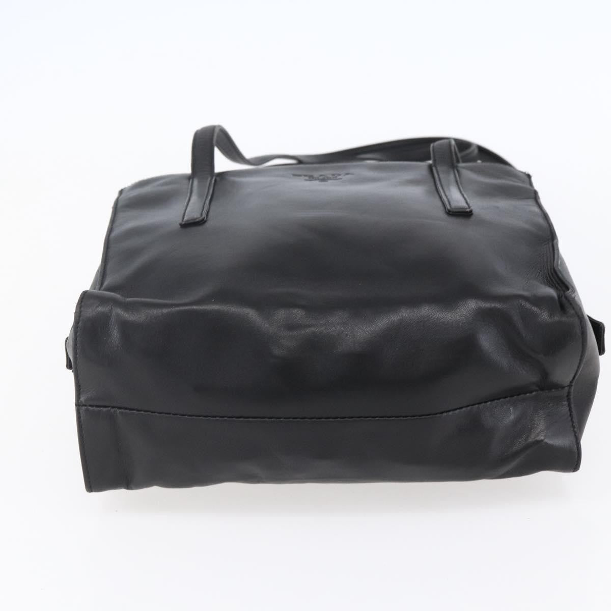 Prada Vintage Shoulder Bag Leather, BLACK, LEATHER, Shoulder bag