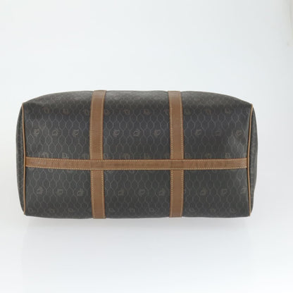Christian Dior Vintage Honeycomb Boston bag Canvas and Leather, BLACK, CANVAS, Travel bag