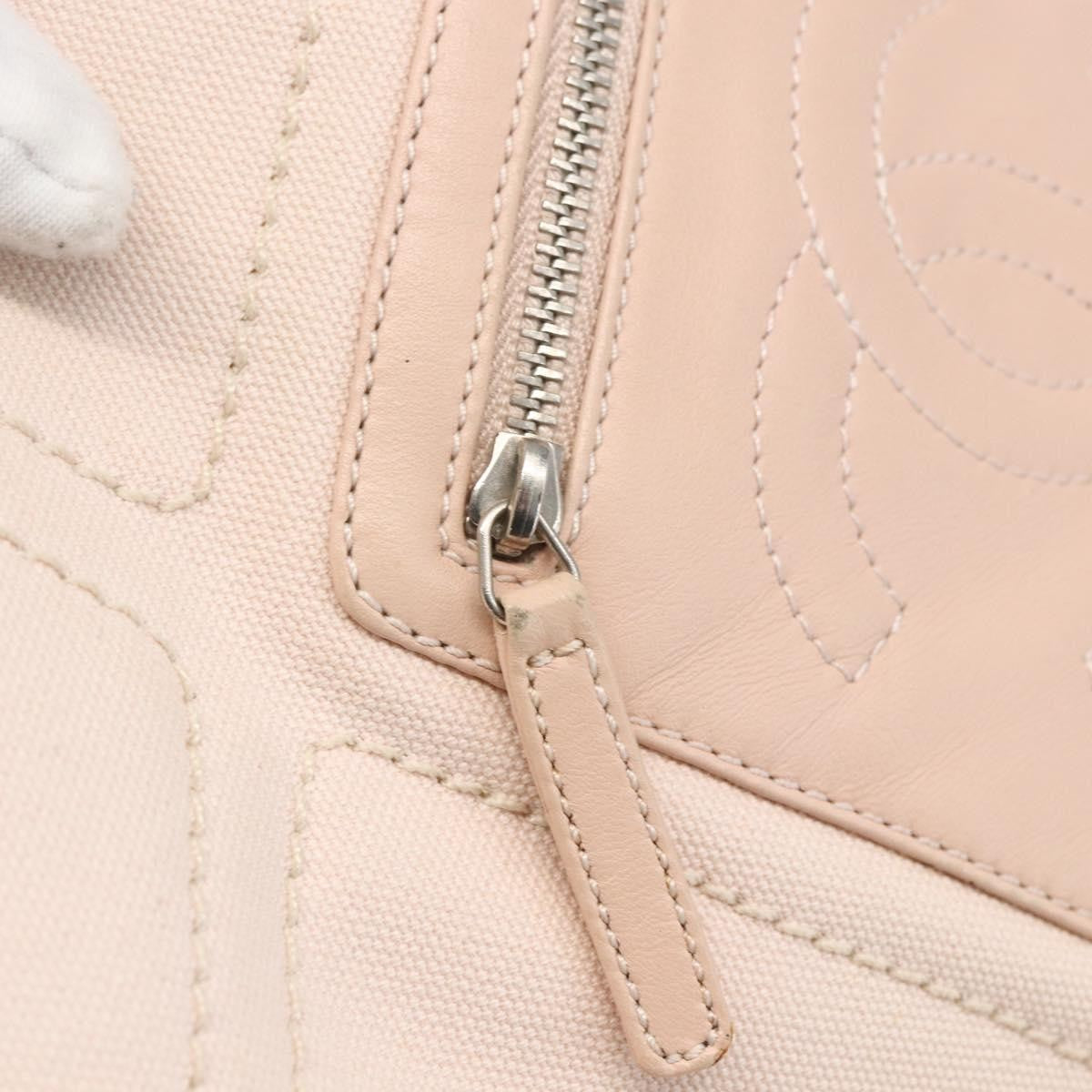 Chanel Vintage Cruise Line No.5 Tote Quilted Canvas, PINK, CANVAS, Tote bag