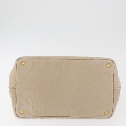 Prada Canapa Tote Canvas, Beige, Canvas, Tote Bag