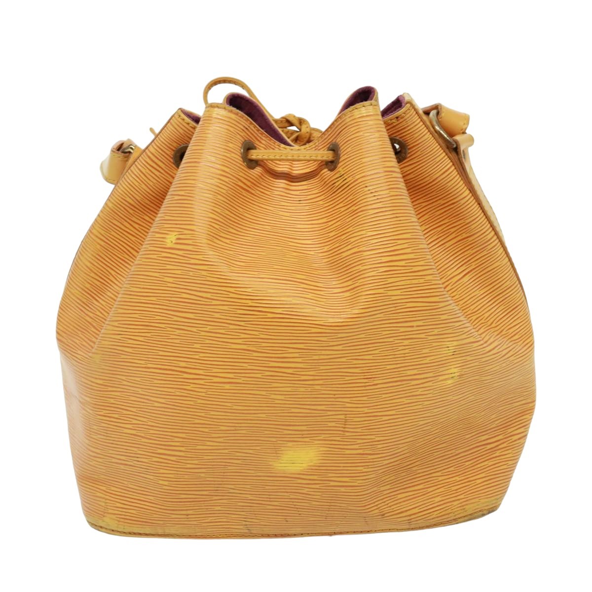 Louis Vuitton Petit Noe Handbag Epi Leather, YELLOW, LEATHER, Handbag