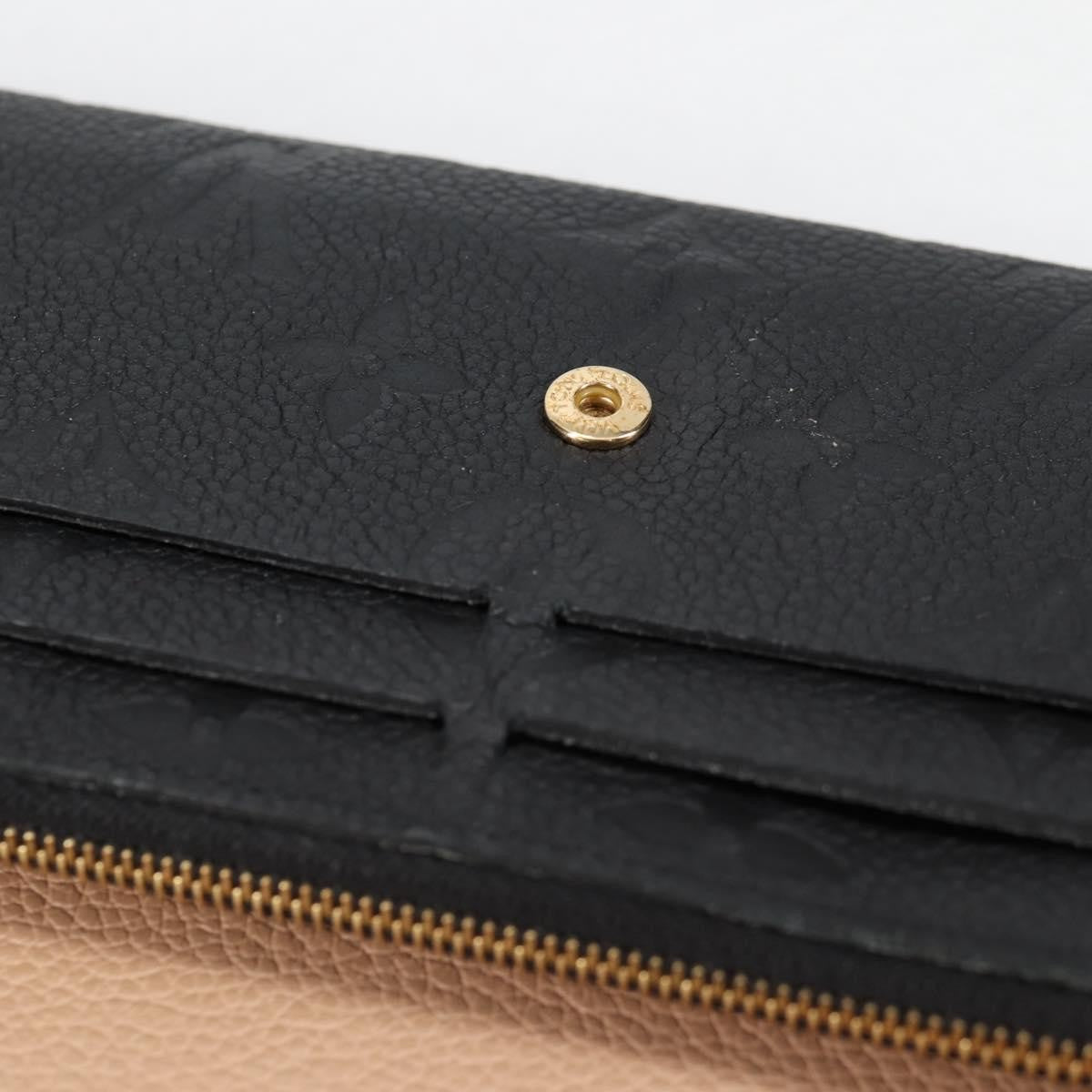 Louis Vuitton Portefeuille Sarah Wallet Monogram Empreinte, BLACK, LEATHER, Wallets