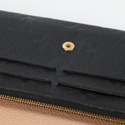 Louis Vuitton Portefeuille Sarah Wallet Monogram Empreinte, BLACK, LEATHER, Wallets