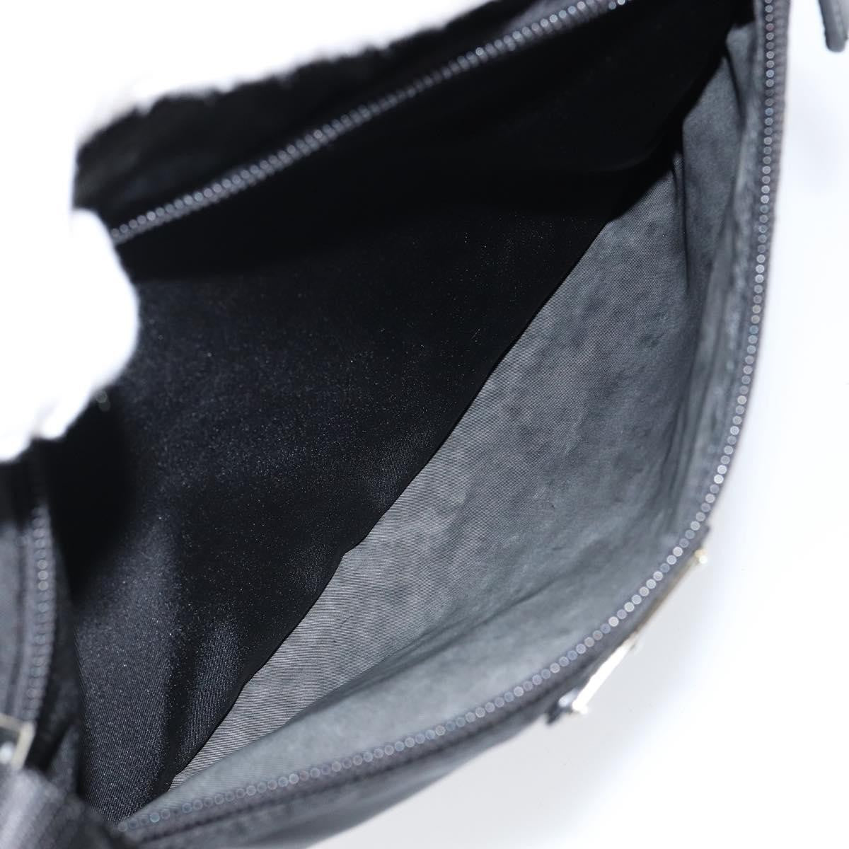 Prada Front Pocket Messenger Bag Tessuto, Black, Nylon, Shoulder Bag