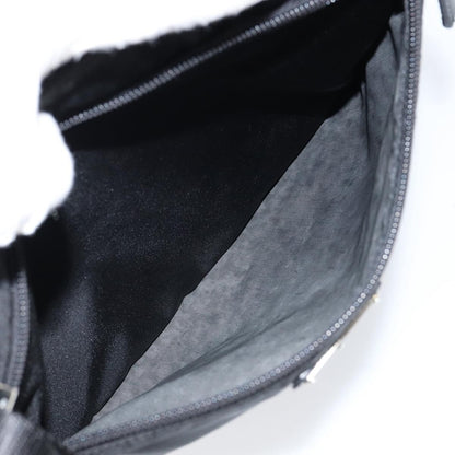 Prada Front Pocket Messenger Bag Tessuto, Black, Nylon, Shoulder Bag