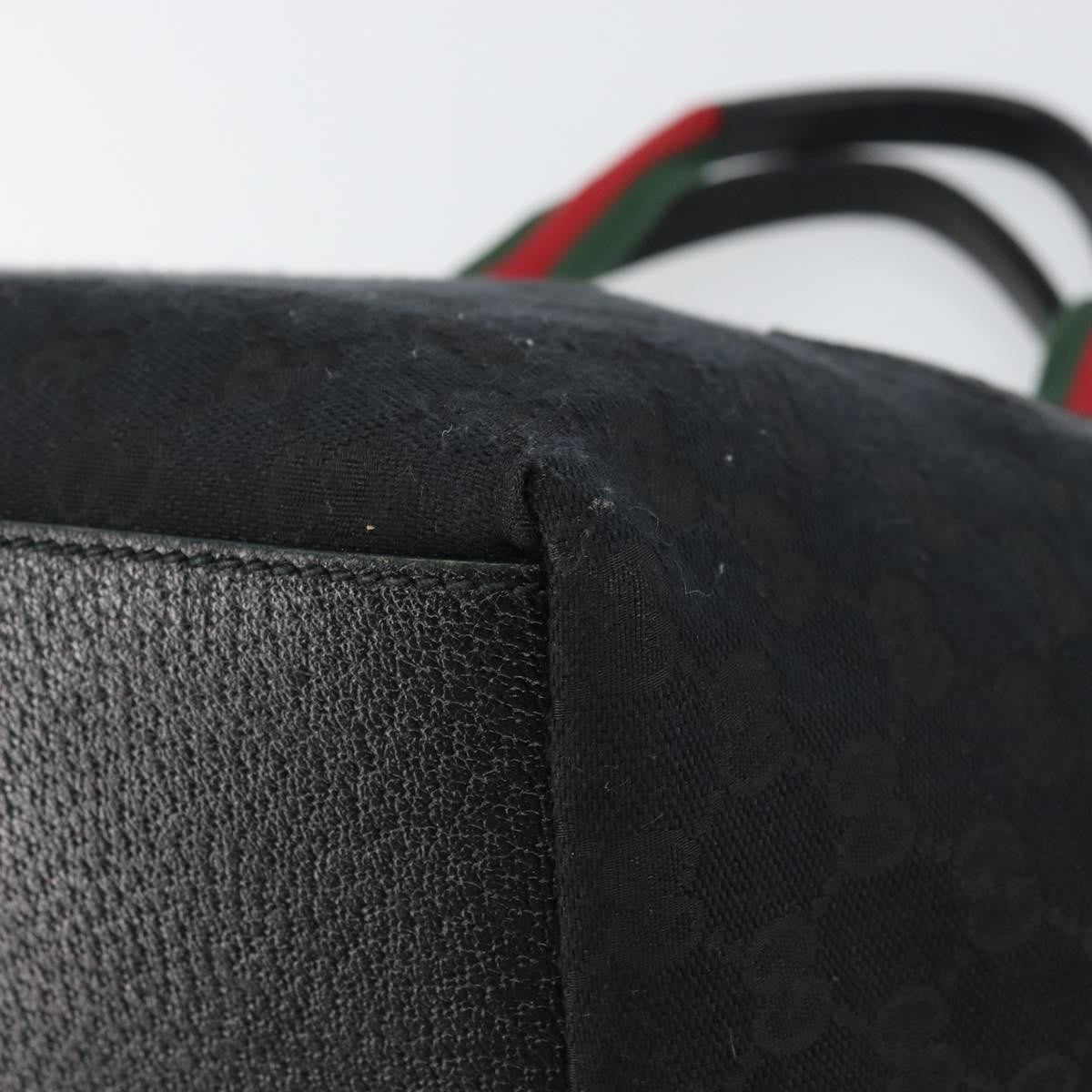 Gucci Web Zip Tote GG Canvas, BLACK, CANVAS, Tote bag