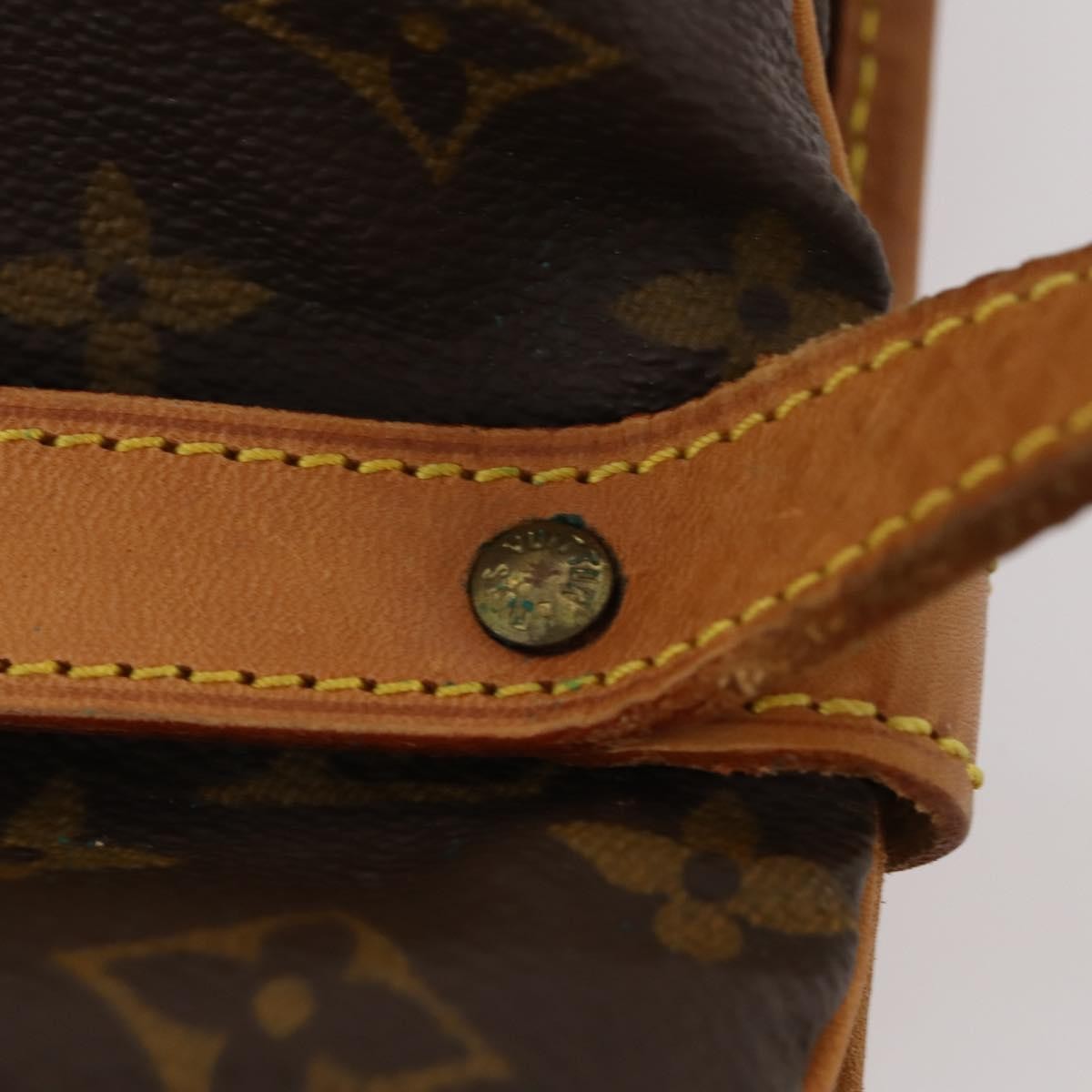Louis Vuitton Saumur Handbag Monogram Canvas, Brown, Canvas, Shoulder Bag