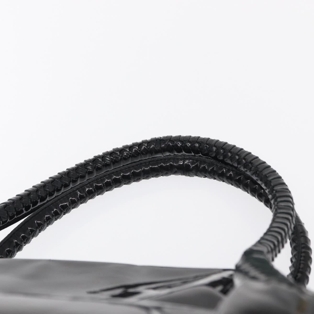 Salvatore Ferragamo Gancini Tote Patent leather, BLACK, PATENT_LEATHER, Tote bag
