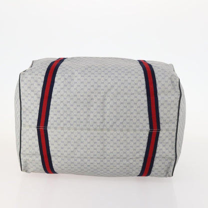 Gucci Web Trim Weekend Duffle Bag GG Coated Canvas, Navy, Canvas, Travel Bag