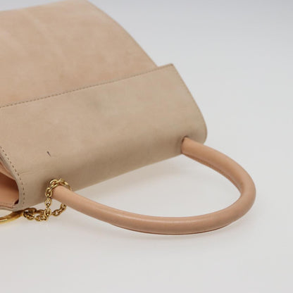 Celine Handbag Suede, BEIGE, SUEDE, Handbag