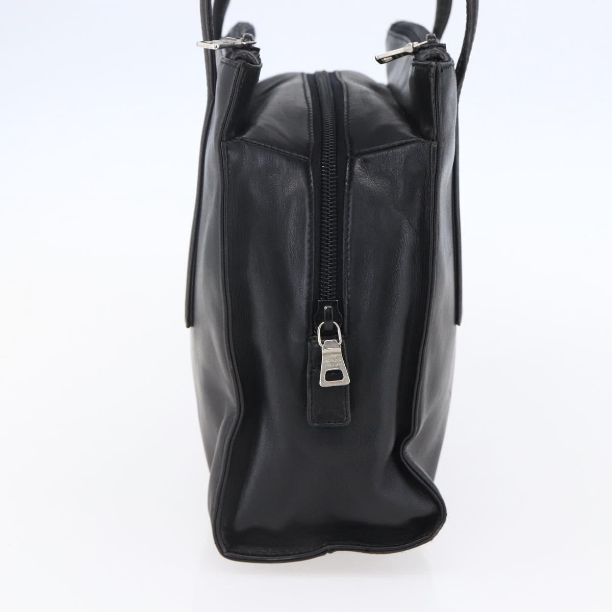 Prada Vintage Shoulder Bag Leather, BLACK, LEATHER, Shoulder bag
