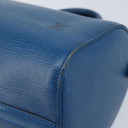 Louis Vuitton Speedy Handbag Epi Leather, BLUE, LEATHER, Handbag