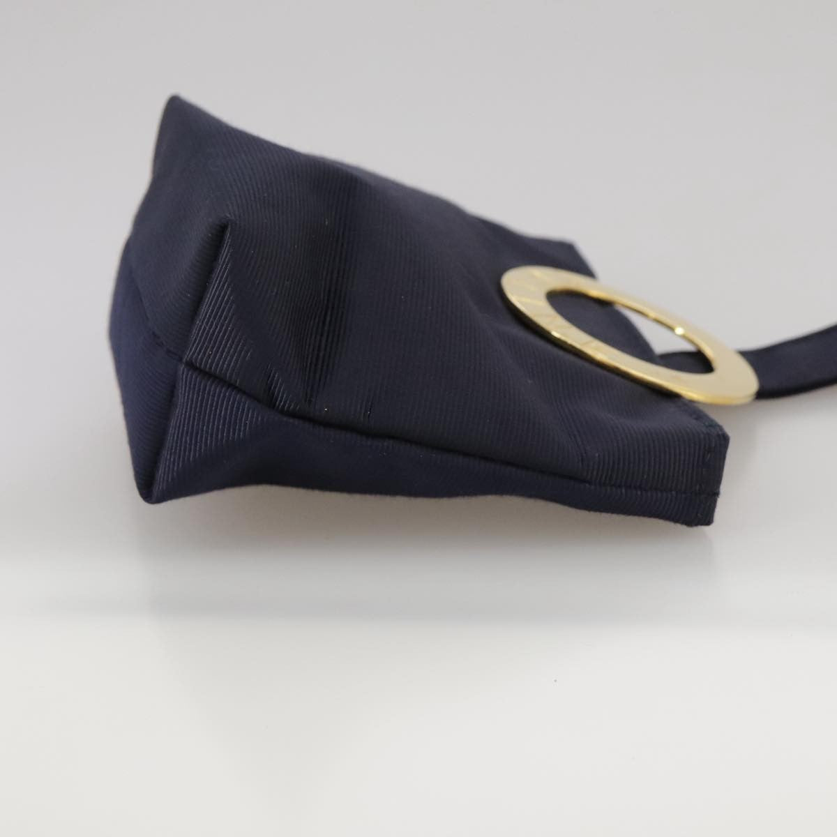 Celine Circle Logo Pouch Nylon, NAVY, NYLON, Clutche & pouche