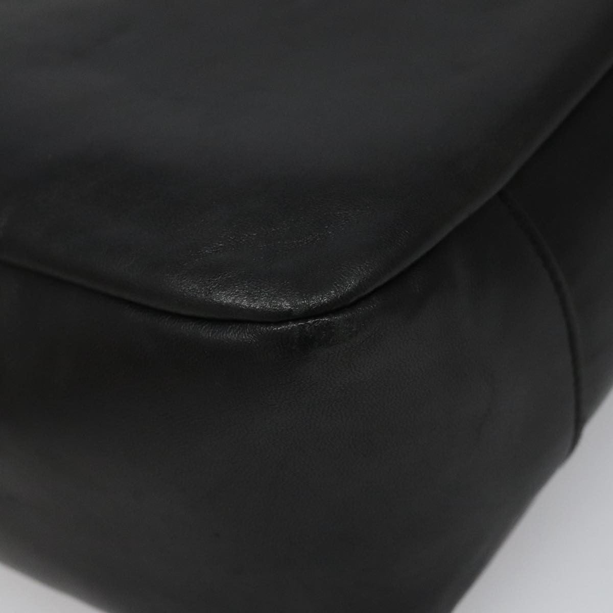 Salvatore Ferragamo Gancini Shoulder Bag Leather, BLACK, LEATHER, Shoulder bag