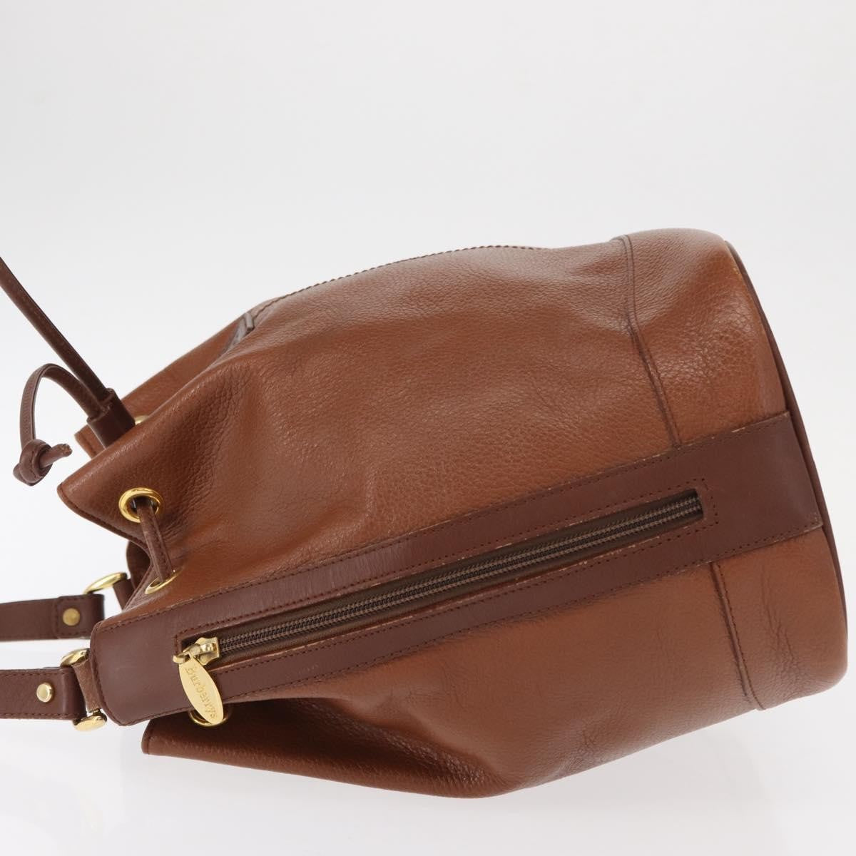 Burberry Vintage Shoulder Bag Leather, BROWN, LEATHER, Shoulder bag