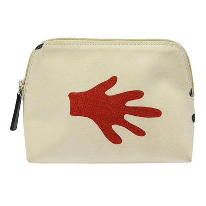 Bvlgari Pouch Leather, RED, CANVAS, Clutche & pouche
