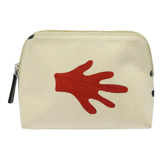 Bvlgari Pouch Leather, RED, CANVAS, Clutche & pouche