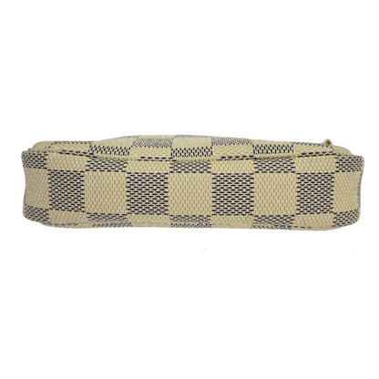 Louis Vuitton Mini pochette accessoires Damier Canvas, White, Canvas, Clutch