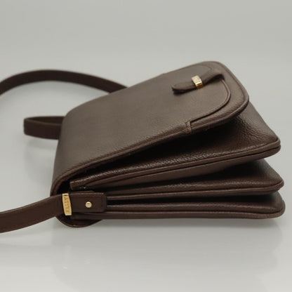 Bally Vintage Shoulder Bag Leather, Brown, Leather, Shoulder Bag