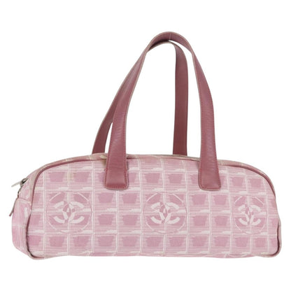 Chanel Travel Line Satchel Nylon, PINK, NYLON, Handbag