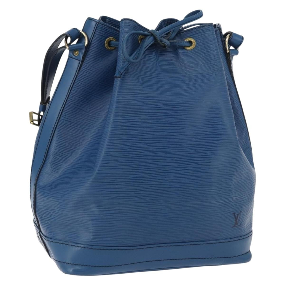 Louis Vuitton Petit Noe NM Handbag Epi Leather, BLUE, LEATHER, Shoulder bag