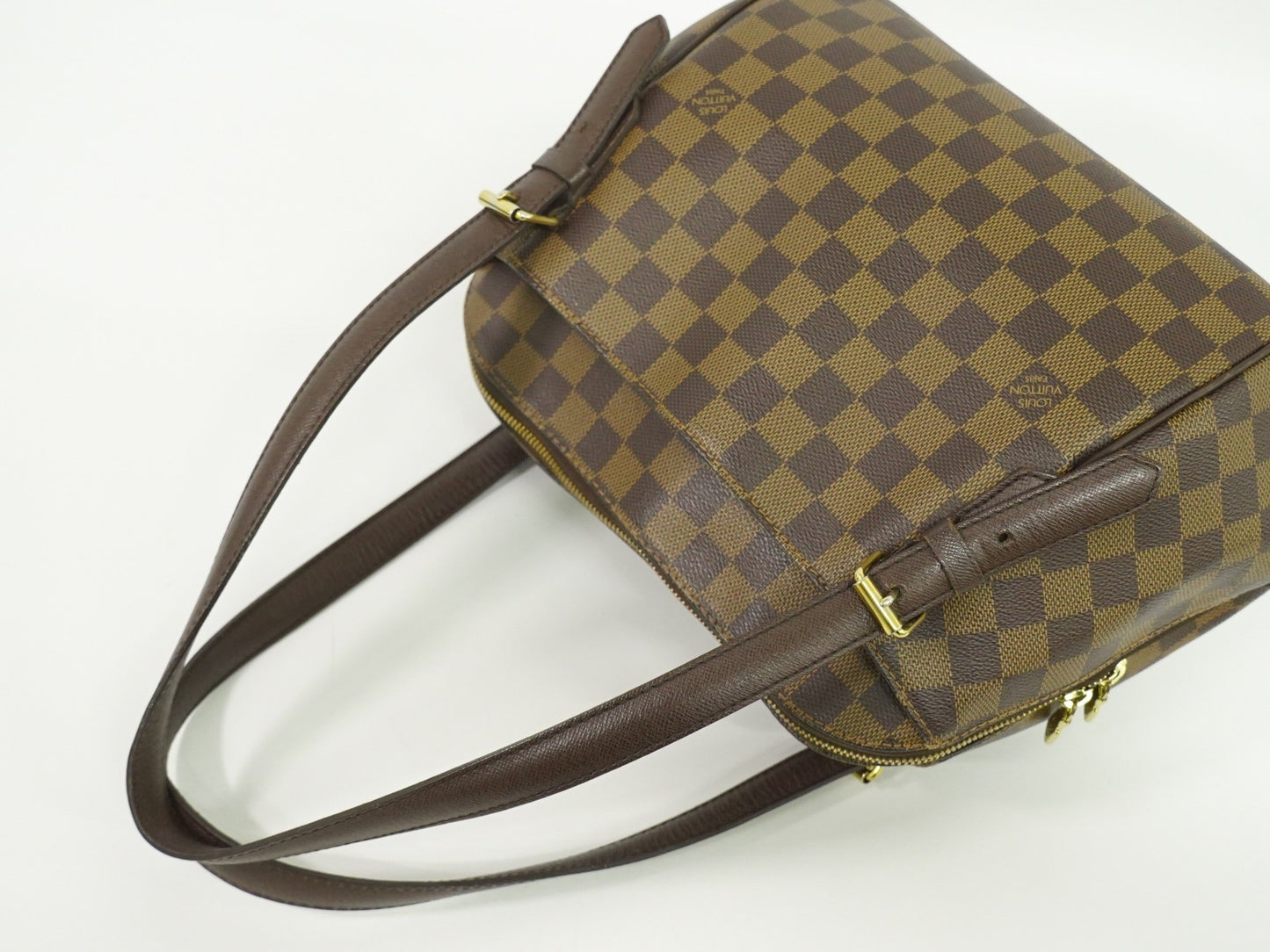 Louis Vuitton Belem Handbag Damier, BROWN, CANVAS, Handbag