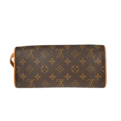 Louis Vuitton Twin Handbag Monogram Canvas, BROWN, CANVAS, Clutche & pouche