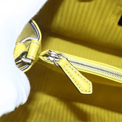 Fendi 2Jours Bag Leather, YELLOW, LEATHER, Handbag