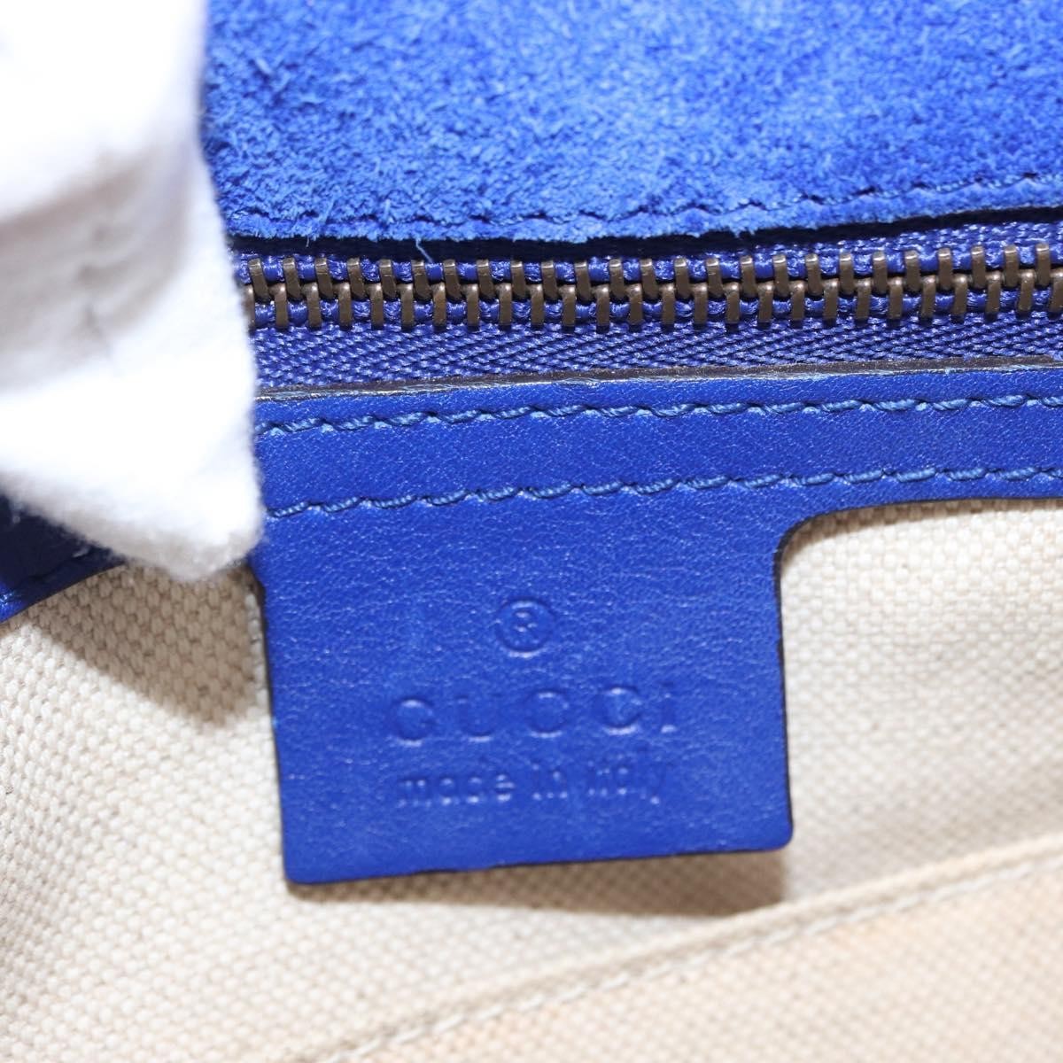 Gucci Bright Bit Shoulder Bag Patent, BLUE, PATENT_LEATHER, Shoulder bag