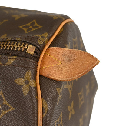 Louis Vuitton Keepall Bag Monogram Canvas, BROWN, CANVAS, Travel bag