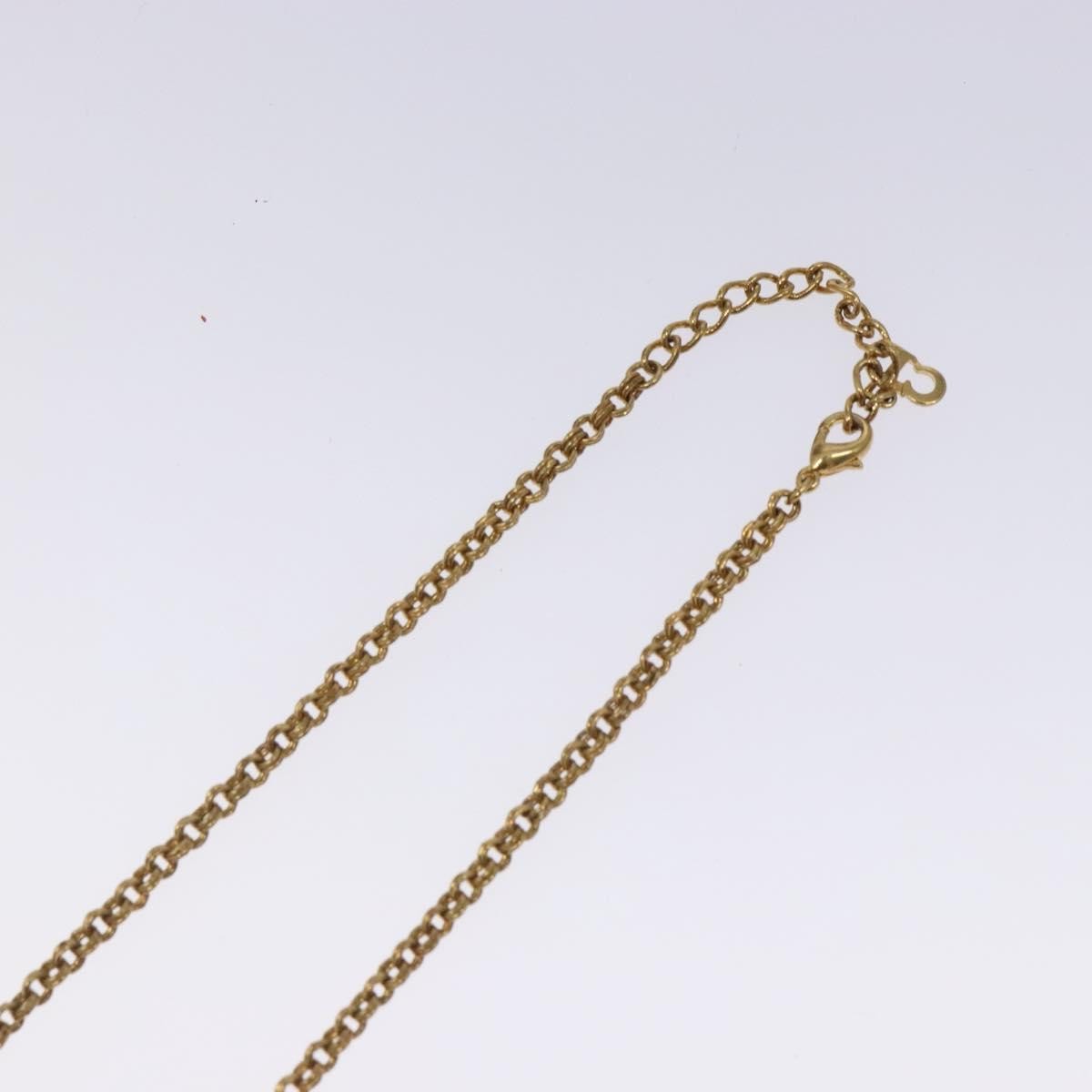 Christian Dior CD Pendant Necklace Metal, GOLD, METAL, Necklace