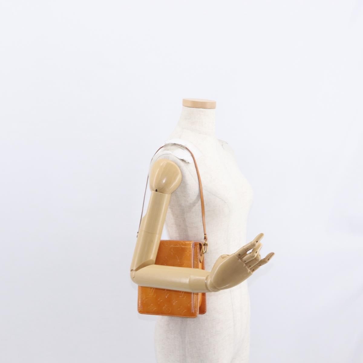 Louis Vuitton Mott Handbag Monogram Vernis, PINK, PATENT_LEATHER, Clutche & pouche