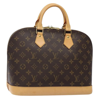 Louis Vuitton Vintage Alma Handbag Monogram Canvas, BROWN, CANVAS, Handbag